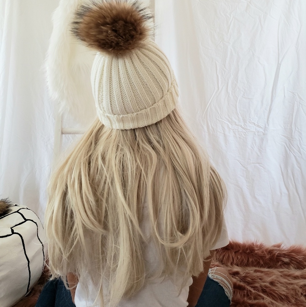 Fur Pom Winter Hat
